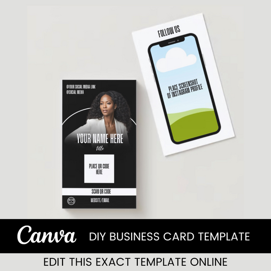 Business Card Canva Template Editable Design